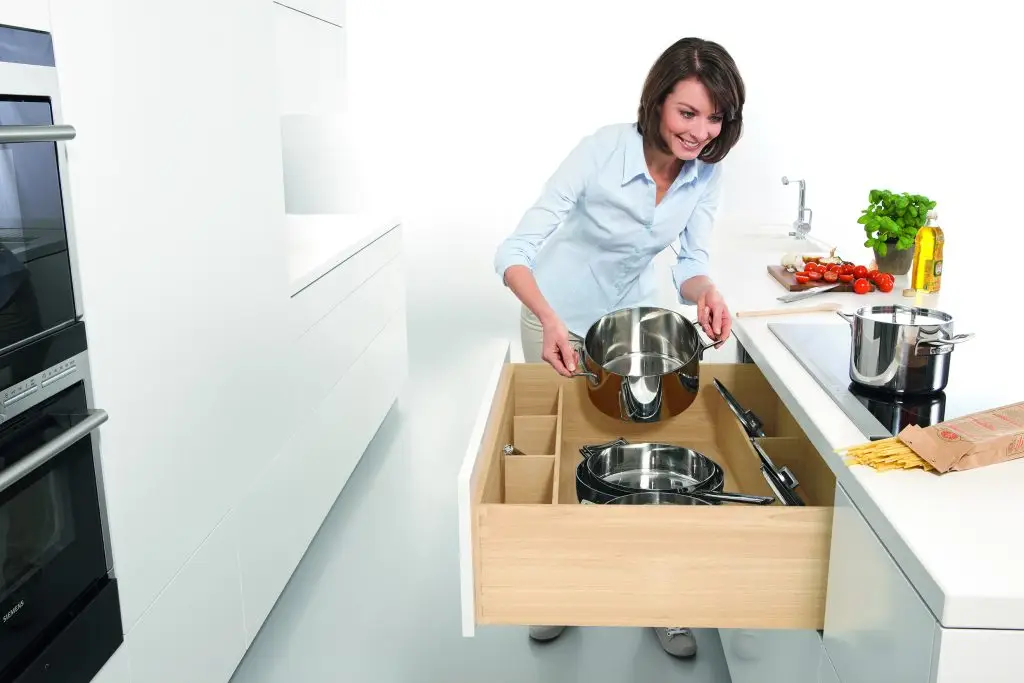 Every Kitchen Can be Divided into 5 Design Zones - Cooking - Art of Drawers Atlanta Georgia Custom Drawer Organization Solutions