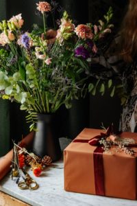 flowers in kitchen - Getting Your Whole House Ready for the Holidays