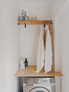 hanging rod - 6 Ways to Upgrade Your Laundry Room in the New Year - Art of Drawers